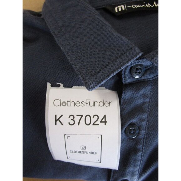 Travis Mathew Polo Shirt Medium Golf Pullover Logo Rugby Pocket Preppy - Picture 13 of 13